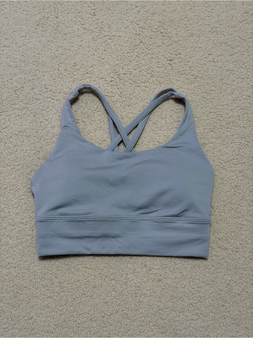 LULULEMON Crisscross Light Gray Sports Bra
